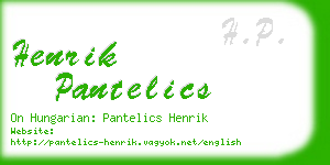 henrik pantelics business card